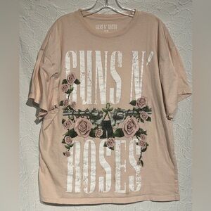 Guns N' Roses Women's Short Sleeve Tee - Pink
